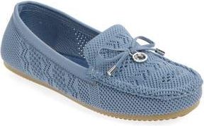 Gloria Vanderbilt Open Knit Bow Loafer in Denim at Nordstrom Rack, Size 8.5
