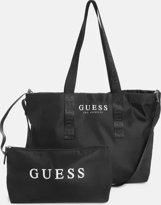 Guess Nylon Tote Bag Travel Set