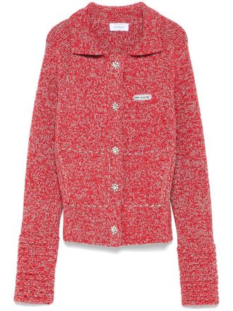 Off-white wool jacket - Red