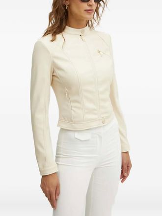 Guess Co zip-up chest-pocket jacket - Neutrals