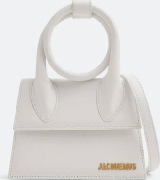 Jacquemus Womens Le Chiquito Noeud Bag In White