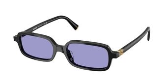 Miu Miu MU11ZSF Asian Fit 16K01O Womens Sunglasses Black Size 52