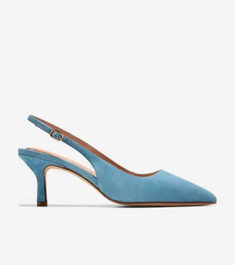 Cole Haan Womens Hansell Slingback Pumps - Medium Blue Size 10.5