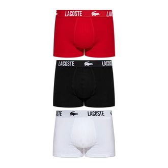 Lacoste Pack de 3 Slips de Algod&oacute;n El&aacute;stico - Underwear - Hombre - Negro - 2XL