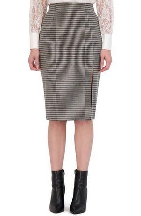 Ookie & Lala Front Slit Pencil Skirt in Black/White at Nordstrom Rack, Size X-Small
