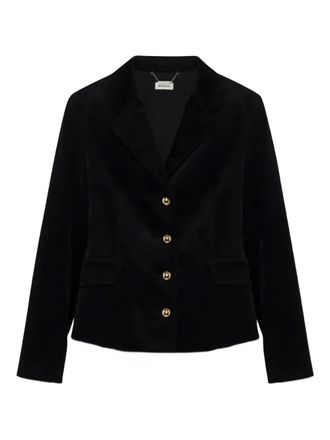 SIMKHAI Fluwelen blazer - Zwart