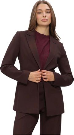 Beaumont Amsterdam Hedwig Blazer - Dames - Jassen - Bruin - Maat: M Leer