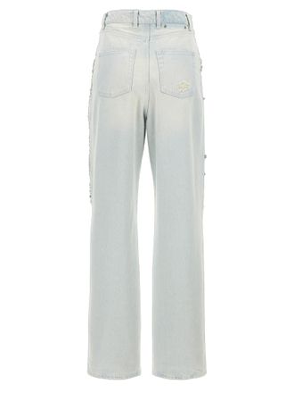 Golden Goose Womens Blue Cotton Jeans Denim Clothing