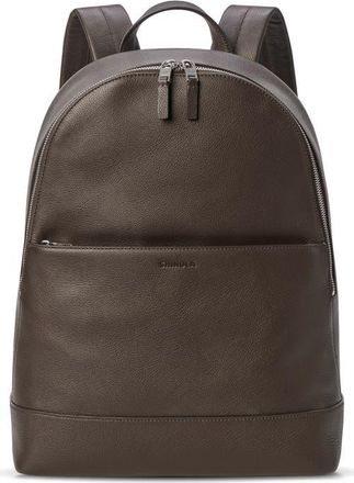 Shinola Canfield Pebble Leather Backpack in Espresso at Nordstrom