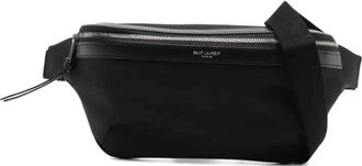 Saint Laurent Leather-trimmed Zip Belt Bag