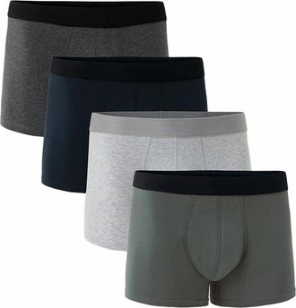 Pact Organic Cotton Everyday Trunk 4-Pack in Classic Neutrals at Nordstrom, Size X-Large