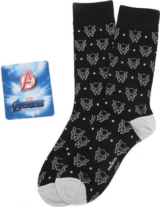 Cufflinks Inc. Black Panther Crew Socks & Lapel Pin Set at Nordstrom, Size 10-13