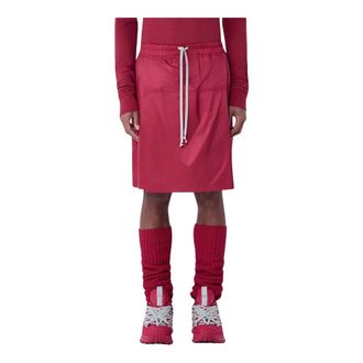 Moncler Drawstring Midi Kilt Shorts - male - Moncler - Casual Shorts - Red - M - Shorts