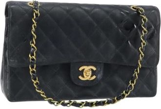 Chanel Pre-owned Vintage Shoulder Bag - Dames - Vintage Schoudertas - Zwart - ONE Size - Leer - Vintage