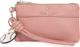 Nanette Lepore 3-Piece Wristlet Set in Aged Rose-Navy Rose Plaid at Nordstrom Rack