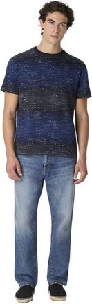 Missoni Crew-neck Cotton T-shirt With Jacquard Greek Motif in Blue Multi at Nordstrom, Size Xx-Large