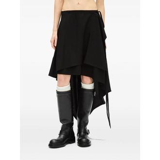 Ann Demeulemeester Layered Asymmetric Skirt