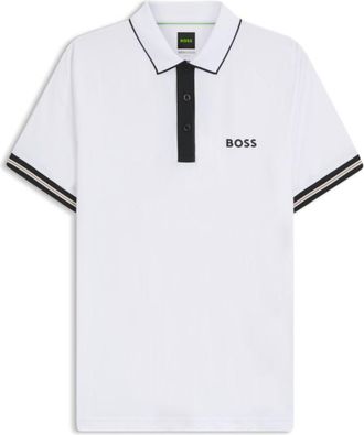 BOSS Active slim-fit polo shirt with moisture management