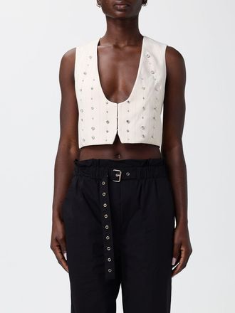 Liu Jo Gilet in viscosa gessato con strass Liu Jo