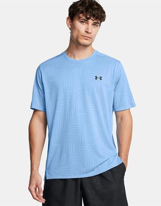 Under Armour Mens Under Armour Tech Vent Geotessa T-Shirt Blue - Size: 40