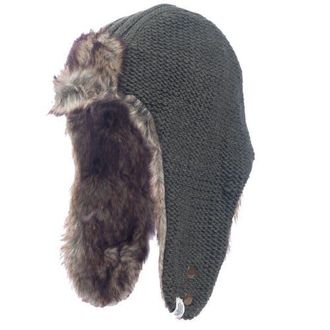 Nirvanna Designs Winter Trapper Hat in Olive at Nordstrom