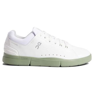 On The Roger Advantage Textile Synthetic Mens Low Top Trainers - White Reseda - Size:UK 10.5