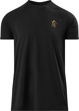 The Gym King Mens Energy T-Shirt Short Sleeve Black/Gold M