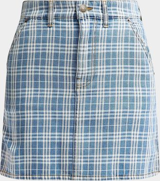 Burberry Norcross Denim Mini Skirt