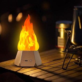OEM L&aacute;mpara De Fuego Artificial, Iluminaci&oacute;n Led Recargable Sin Llama Con Efecto De Llamas Intermitentes, Navidad Y Acci&oacute;n De Gracias, Con 3 Modos