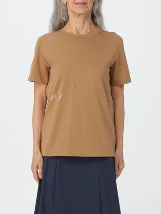 Max Mara T-shirt S Max Mara in cotone con scritta a contrasto