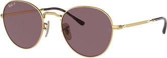 Ray-Ban RB3582 David Polarized 001/AF Mens Sunglasses Gold Size 53