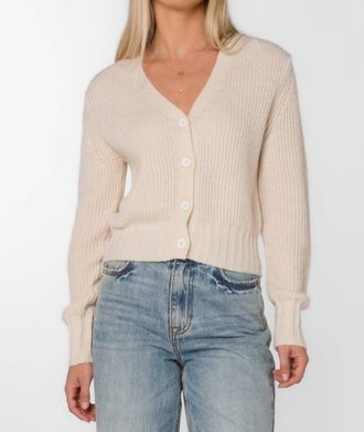 Velvet Heart Womens Sunshine Cardigan In Cloud