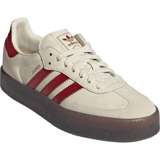 adidas Sambae Sneaker in Cream/Victory Red/Shadow Red at Nordstrom, Size 10.5