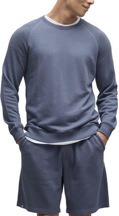 Barefoot Dreams Crewneck French Terry Sweatshirt in Cosmic Blue at Nordstrom, Size Xx-Large