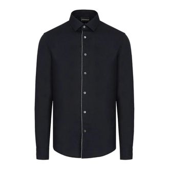 Emporio Armani Blauwe Casual Overhemden 3L1Cp 51Nbpz 0920 - Heren - Casual Overhemden - Blauw - M - Overhemden