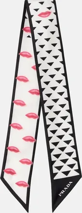 Prada Printed silk twill scarf