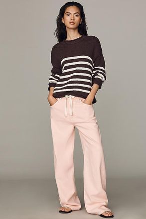 LE JEAN Luna High-Rise Relaxed Wide-Leg Jeans