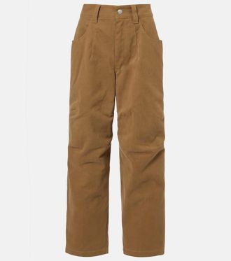 Isabel Marant Opalyna cotton twill wide-leg pants
