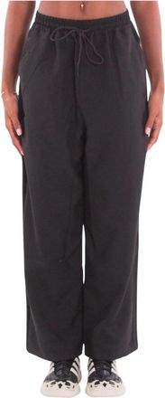 Yohji Yamamoto 3-Stripes Trainingsbroek - Dames - Straight fit broeken - Zwart - S - Broeken