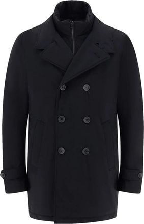 Herno Laminar Washington Peacoat - Heren - Mantel - Blauw - 2XL - Jassen