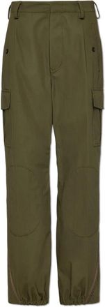 Maison Margiela Cargo Broek - Dames - Straight fit broeken - Groen - XS - Katoen - Broeken