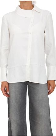 A|X Armani Exchange Shirt Avorio - Dames - Overhemden - Wit - M - Overhemden