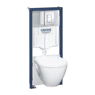 GROHE Pack Wc Con Estructura Portante, Taza Y Pulsador Solido - Grohe