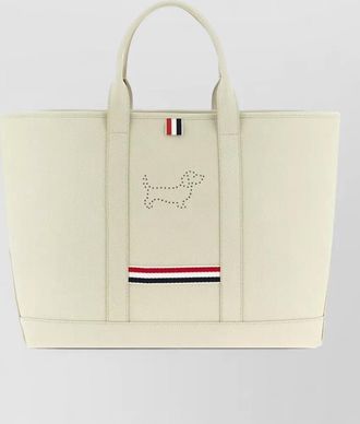 Thom Browne medium tool tote perforated hector leather