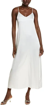 POINT Point Satin Slip Dress