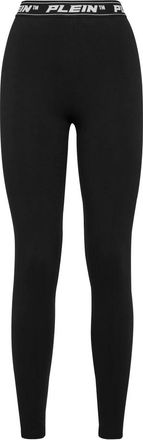 Philipp Plein Jogging Leggings - Dames - Leggings - Zwart - XS - Katoen - Broeken