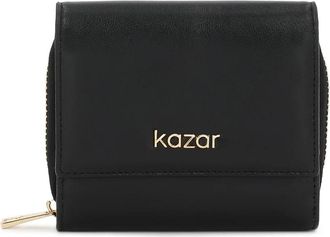 Kazar Zwarte leren portemonnee - Dames - Portefeuilles - Zwart - ONE Size - Leer - Accessoires