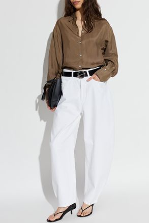 R&oacute;he Check Patterned Shirt, Womens, Brown