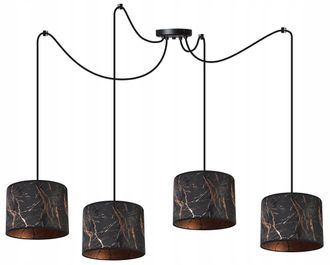 OEM L&aacute;mpara De Techo Colgante, Pantalla Con Estampado De Ara&ntilde;a, Cobre
