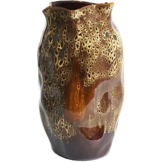 Light & Living Light & Living Althea Jarr&oacute;n Cer&aacute;mica Marr&oacute;n Oscuro + Crema +